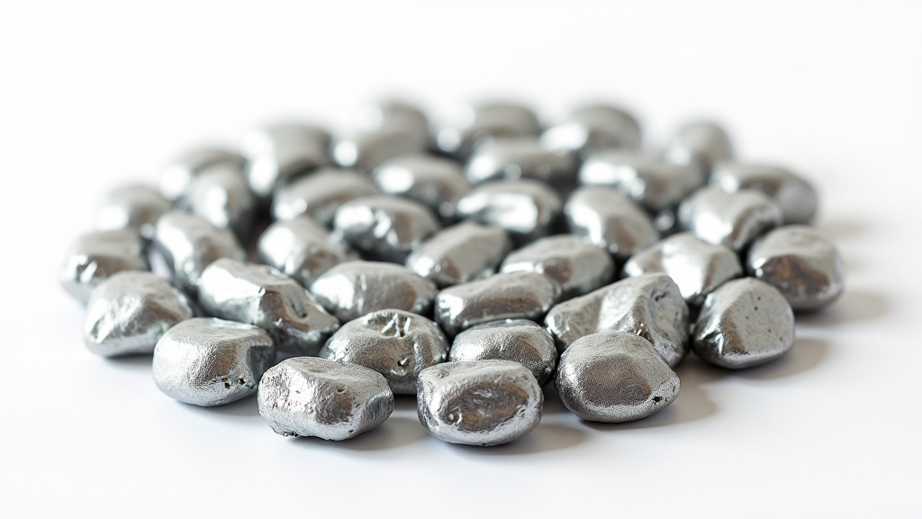 Close-up shot of shiny crushed aluminum cans arranged in a spiral pattern on a white background.